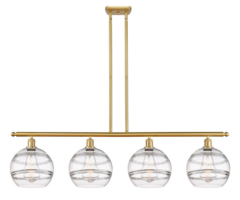 Ballston Four Light Island Pendant in Satin Gold (405|5164ISGG55610CL)