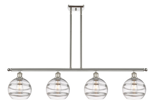Ballston Four Light Island Pendant in Polished Nickel (405|5164IPNG5568CL)