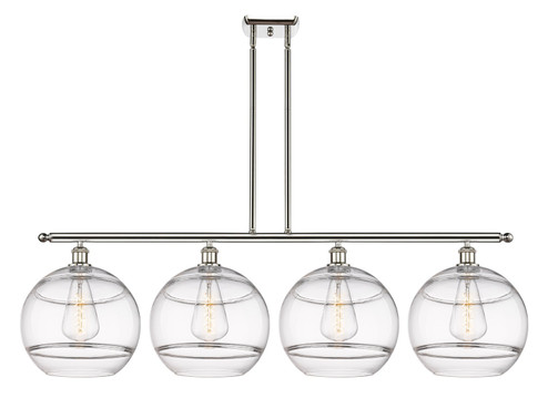 Ballston Four Light Island Pendant in Polished Nickel (405|5164IPNG55612CL)