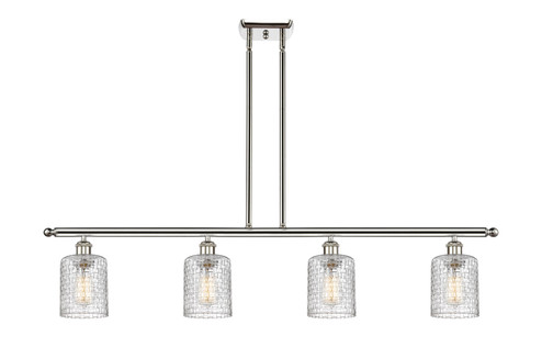 Ballston Four Light Island Pendant in Polished Nickel (405|5164IPNG112C5CL)