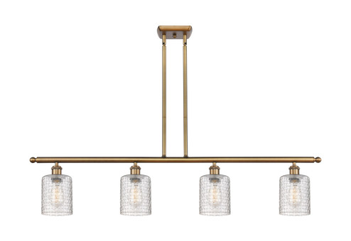 Ballston Four Light Island Pendant in Brushed Brass (405|5164IBBG112C5CL)