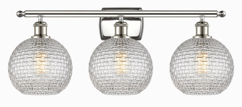 Ballston Three Light Bath Vanity in Polished Nickel (405|5163WPNG122C8CL)