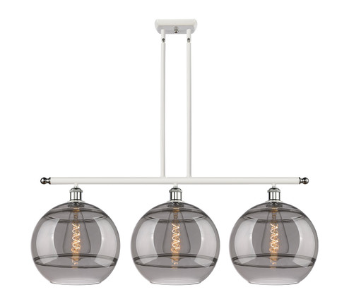 Ballston Three Light Island Pendant in White Polished Chrome (405|5163IWPCG55612SM)