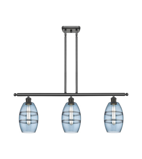 Ballston Three Light Island Pendant in Oil Rubbed Bronze (405|5163IOBG5576BL)