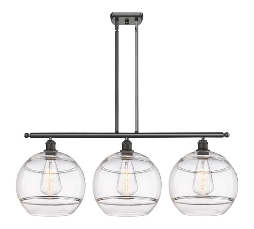 Ballston Three Light Island Pendant in Oil Rubbed Bronze (405|5163IOBG55612CL)