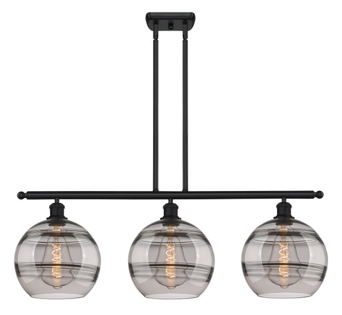 Ballston Three Light Island Pendant in Matte Black (405|5163IBKG55610SM)
