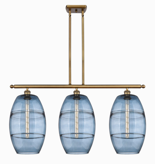 Ballston Three Light Island Pendant in Brushed Brass (405|5163IBBG55710BL)