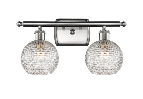 Ballston Two Light Bath Vanity in Brushed Satin Nickel (405|5162WSNG122C6CL)