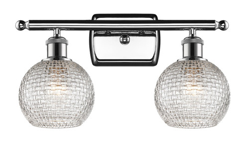 Ballston Two Light Bath Vanity in Polished Chrome (405|5162WPCG122C6CL)
