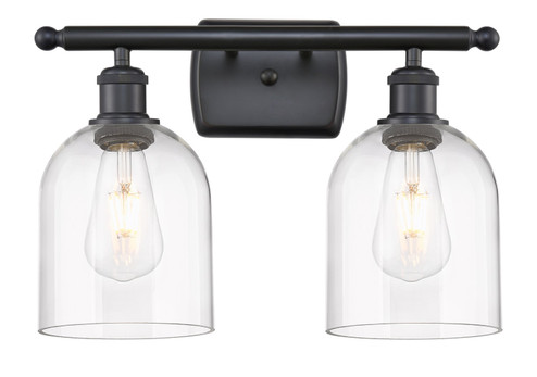 Ballston Two Light Bath Vanity in Matte Black (405|5162WBKG5586CL)