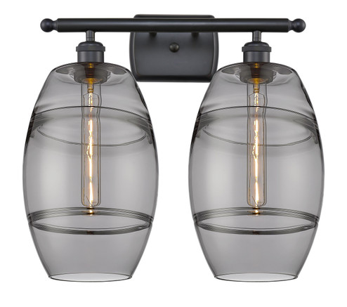 Ballston Two Light Bath Vanity in Matte Black (405|5162WBKG5578SM)