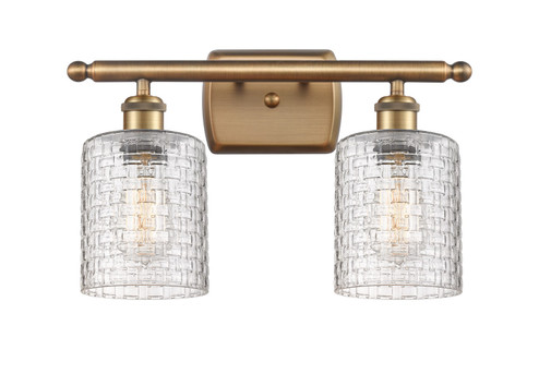 Ballston Two Light Bath Vanity in Brushed Brass (405|5162WBBG112C5CL)