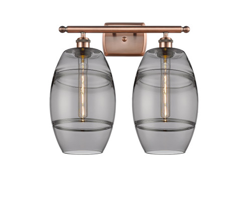 Ballston Two Light Bath Vanity in Antique Copper (405|5162WACG5578SM)