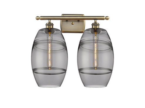 Ballston Two Light Bath Vanity in Antique Brass (405|5162WABG5578SM)