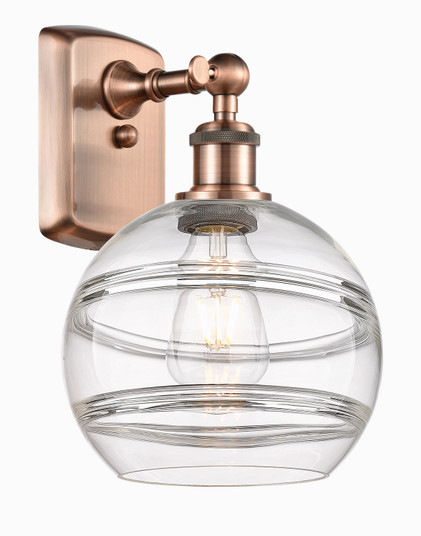 Ballston One Light Wall Sconce in Antique Copper (405|5161WACG5568CL)