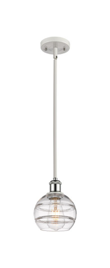 Ballston One Light Mini Pendant in White Polished Chrome (405|5161SWPCG5566CL)