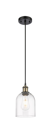 Ballston One Light Mini Pendant in Black Antique Brass (405|5161PBABG5586CL)