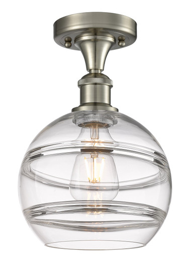 Ballston One Light Semi-Flush Mount in Brushed Satin Nickel (405|5161CSNG5568CL)