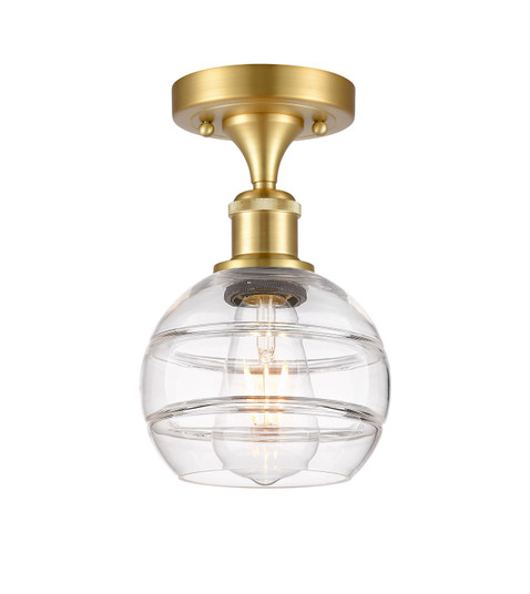 Ballston One Light Semi-Flush Mount in Satin Gold (405|5161CSGG5566CL)