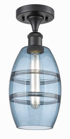 Ballston One Light Semi-Flush Mount in Matte Black (405|5161CBKG5576BL)