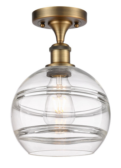 Ballston One Light Semi-Flush Mount in Brushed Brass (405|5161CBBG5568CL)
