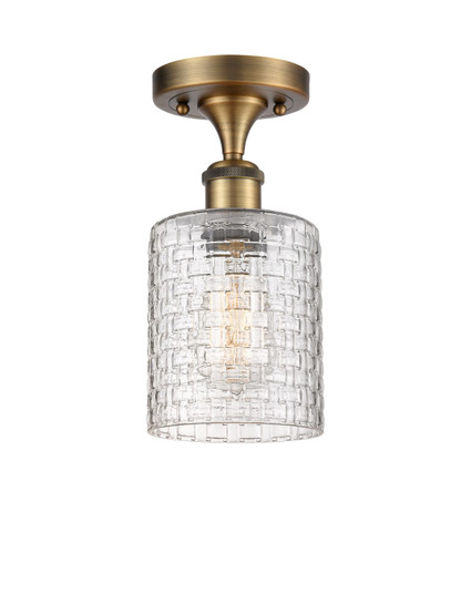 Ballston One Light Semi-Flush Mount in Brushed Brass (405|5161CBBG112C5CL)