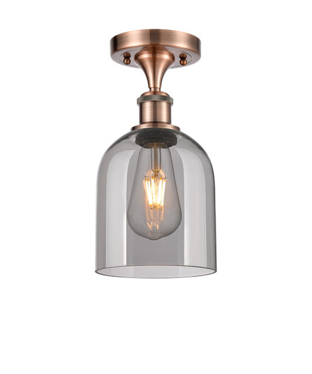 Ballston One Light Semi-Flush Mount in Antique Copper (405|5161CACG5586SM)