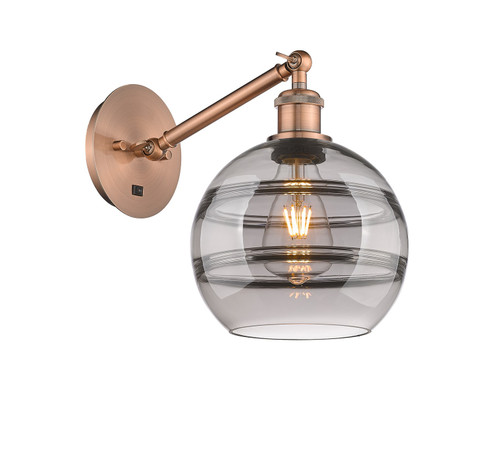Ballston One Light Wall Sconce in Antique Copper (405|3171WACG5568SM)