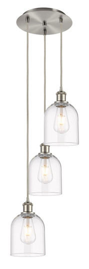 Ballston Three Light Pendant in Brushed Satin Nickel (405|113B3PSNG5586CL)