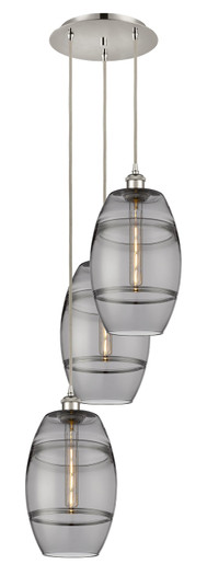 Ballston Three Light Pendant in Polished Nickel (405|113B3PPNG5578SM)