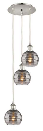 Ballston Three Light Pendant in Polished Nickel (405|113B3PPNG5566SM)