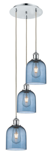 Ballston Three Light Pendant in Polished Chrome (405|113B3PPCG5586BL)