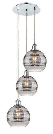 Ballston Three Light Pendant in Polished Chrome (405|113B3PPCG5568SM)