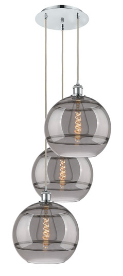 Ballston Three Light Pendant in Polished Chrome (405|113B3PPCG55612SM)
