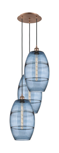 Ballston Three Light Pendant in Antique Copper (405|113B3PACG55710BL)