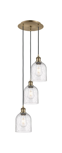 Ballston Three Light Pendant in Antique Brass (405|113B3PABG5586SDY)