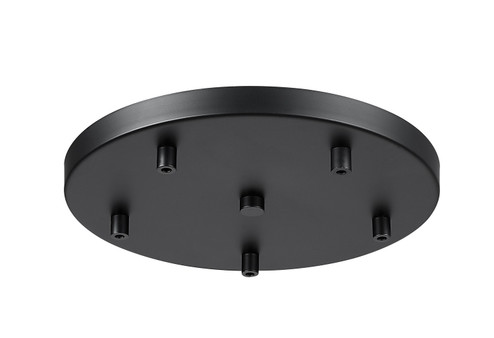 Multi Point Canopy Five Light Ceiling Plate in Matte Black (224|CP1205RMB)