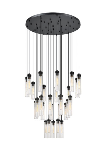 Beau 27 Light Chandelier in Matte Black (224|740P27RMB)