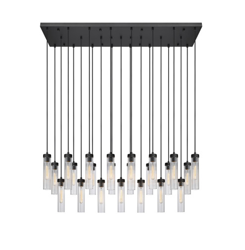 Beau 23 Light Linear Chandelier in Matte Black (224|740P23LMB)