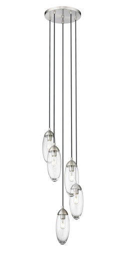 Arden Five Light Chandelier in Brushed Nickel (224|651P5RBN)