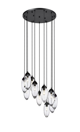 Arden 11 Light Chandelier in Matte Black (224|651P11RMB)