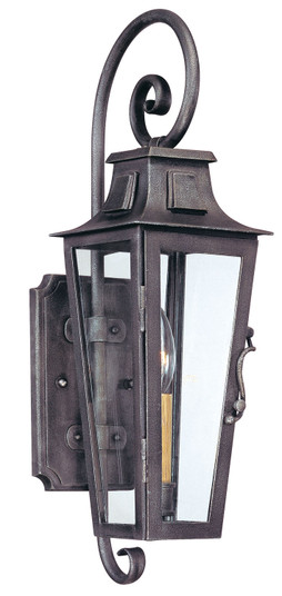 Parisian Square One Light Wall Lantern in Aged Pewter (67|B2961APW)