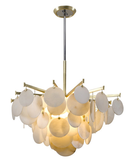 Serenity One Light Chandelier in Gold Leaf (68|22844GLSS)