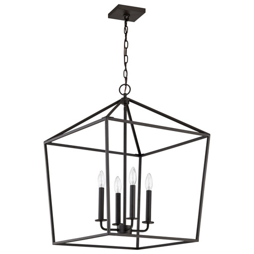 Emma Four Light Pendant in Matte Black (72|607941)