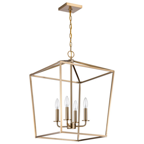 Emma Four Light Pendant in Burnished Brass (72|607931)