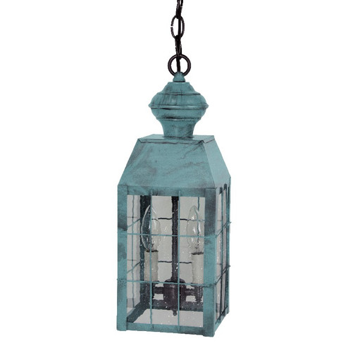 Woodcliffe Two Light Hanging Lantern in Verdi Gris (196|8332VGLT2SMG)