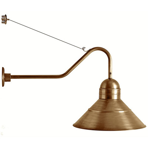 Barn One Light Wall Mount in Antique Brass (196|3456ABMED)