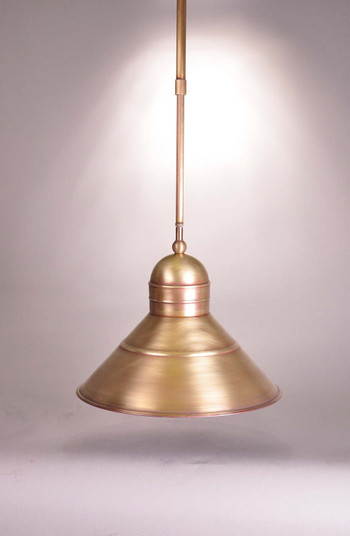 Barn One Light Pendant in Antique Brass (196|3442ABMEDAP10)