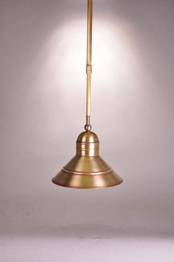 Barn One Light Pendant in Antique Brass (196|3422ABMEDAP10)