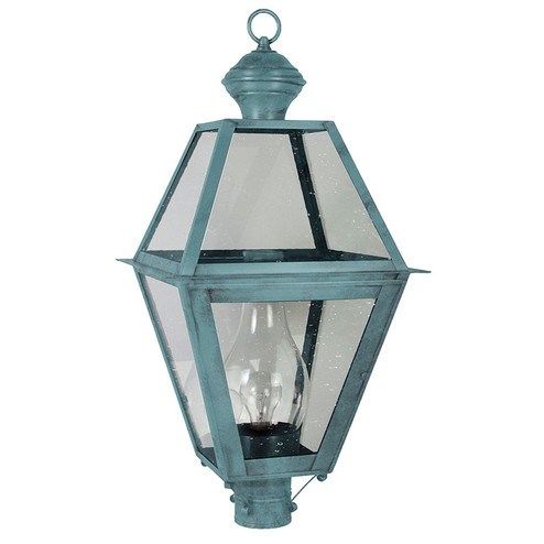 Boston One Light Post Mount in Verdi Gris (196|1073VGCIMCSG)